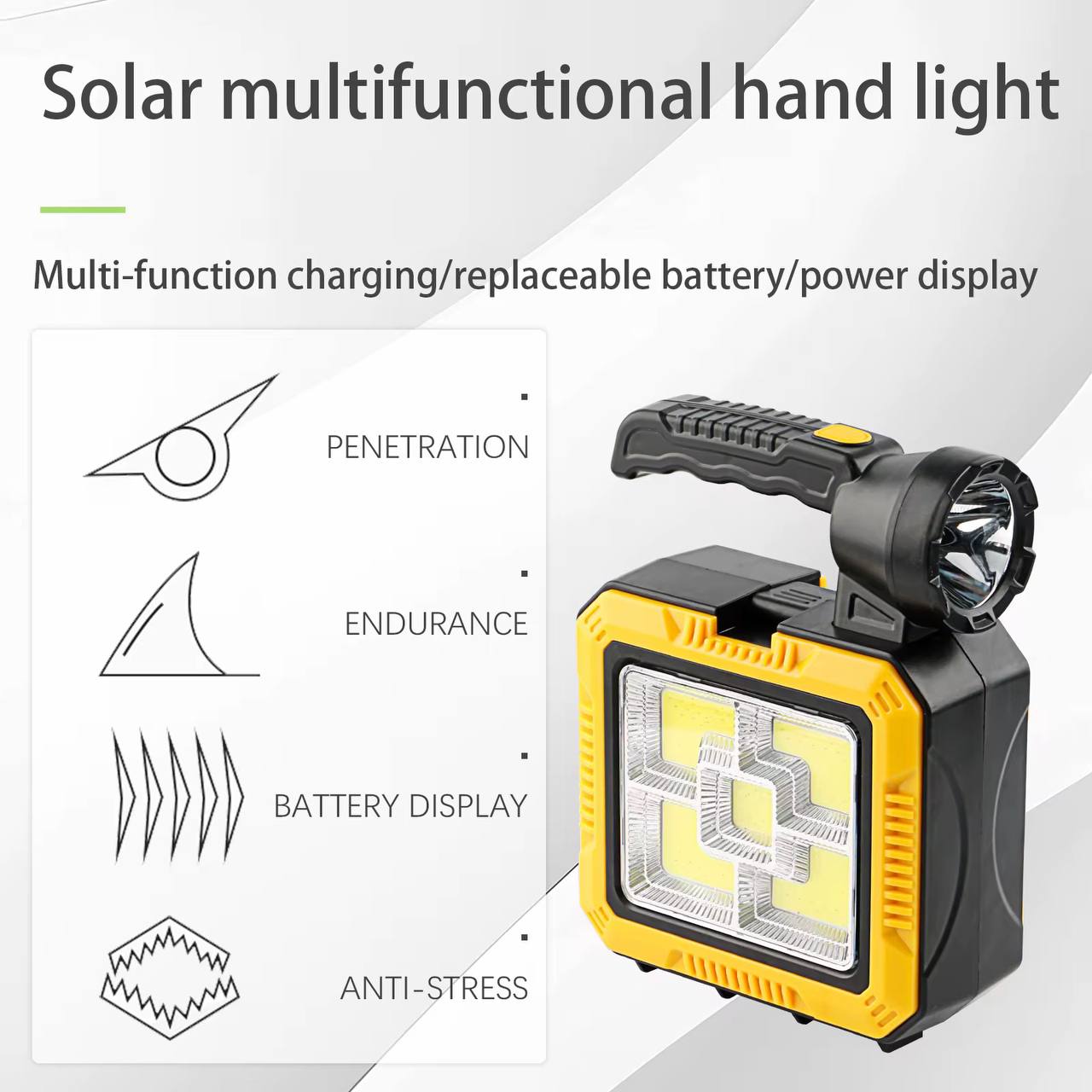 باکس ابزار چراغ قوه دار سولار